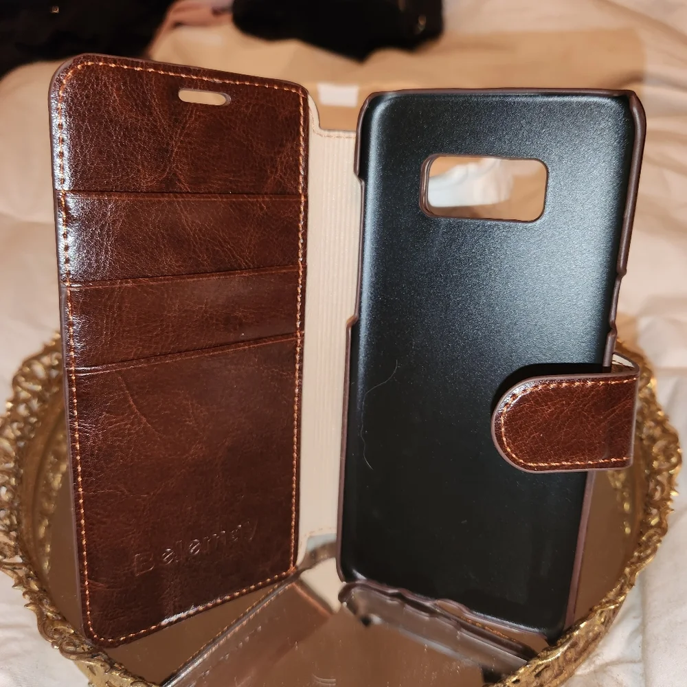 Belemay Genuine Leather Phone Case for Samsung Galaxy 8 Plus
